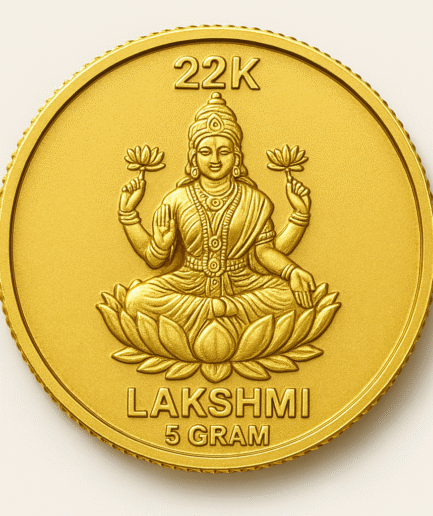 22K Lakshmi Gold Coin