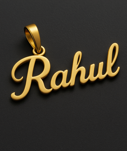 Custom Name Gold Pendant