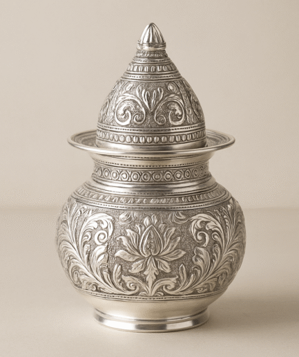 Designer Silver Pooja Kalash