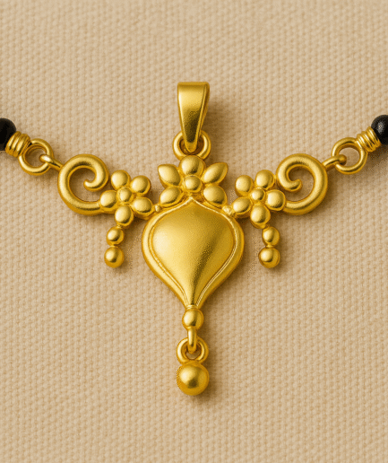 Custom Designer Gold Mangalsutra Pendant